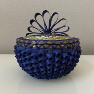Bowl - Curly Weave Blue 6"