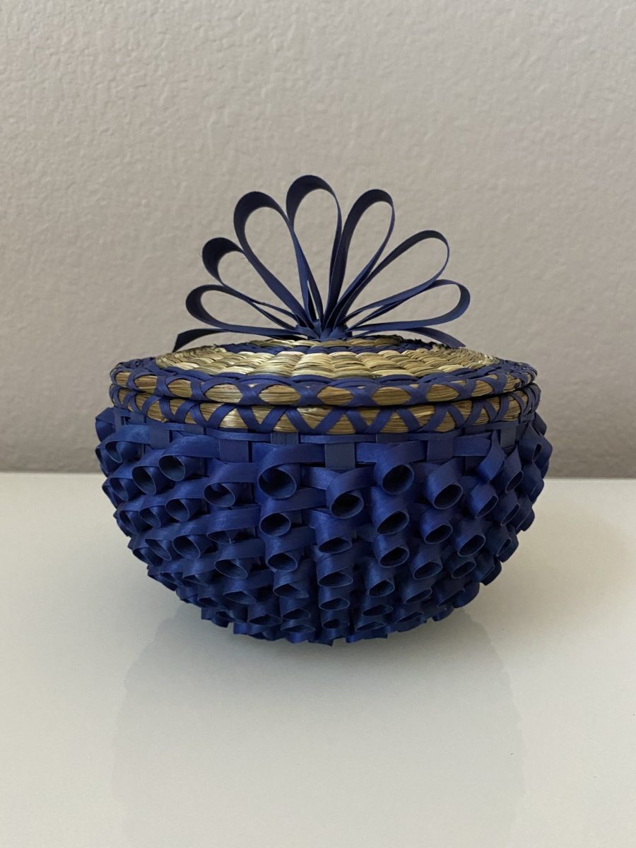 Bowl - Curly Weave Blue 6"