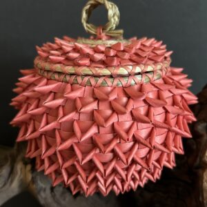handwoven passamaquoddy sweetgrass fancy basket by deborah gabriel brooks